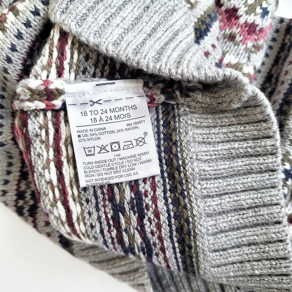Janie & Jack 18-24 Months Fair Isle Fall Holiday Sweater NWT - Picture 4 of 6